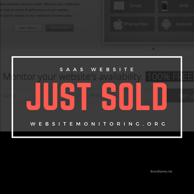 Just Sold: WebsiteMonitoring.org