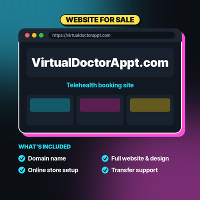 VirtualDoctorAppt.com - Website for sale