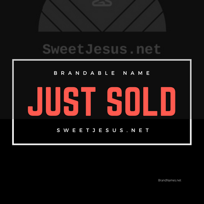 Just Sold: SweetJesus.net