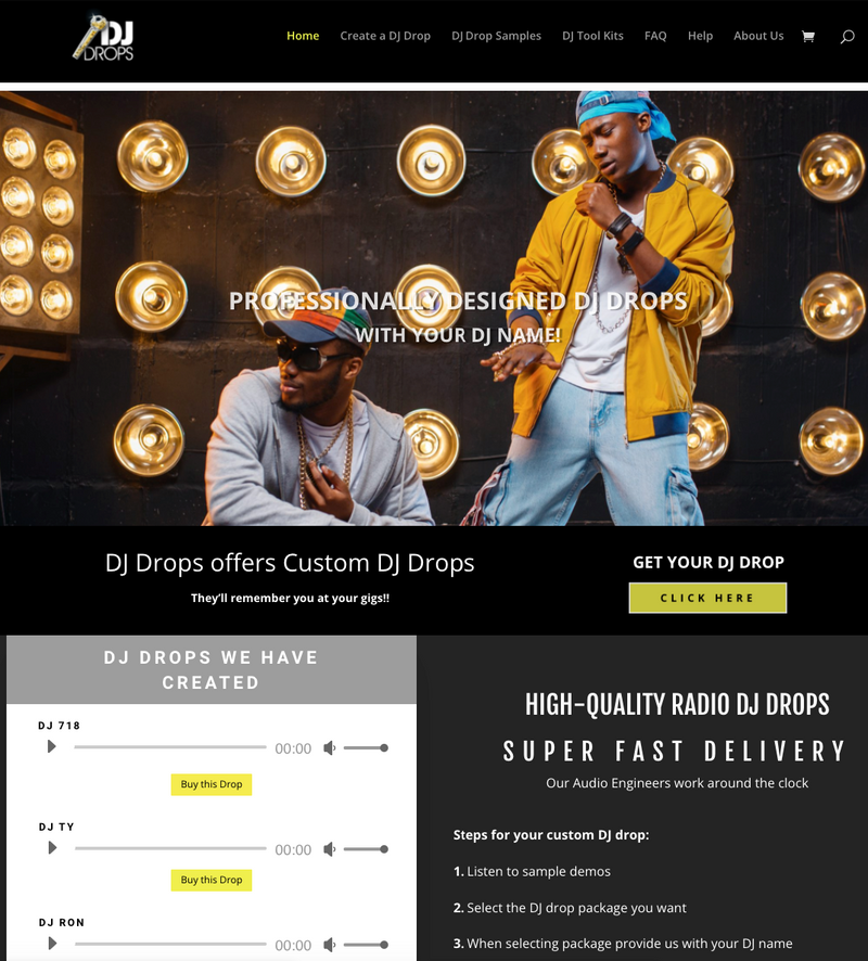 Website For Sale - DJdrops.co - Has Made Cash Flow Since Launch