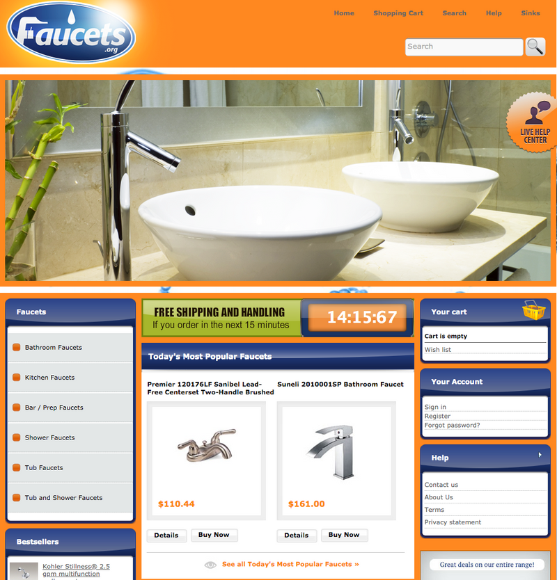 Website For Sale - Faucets.org – Established Faucet & Plumbing Website